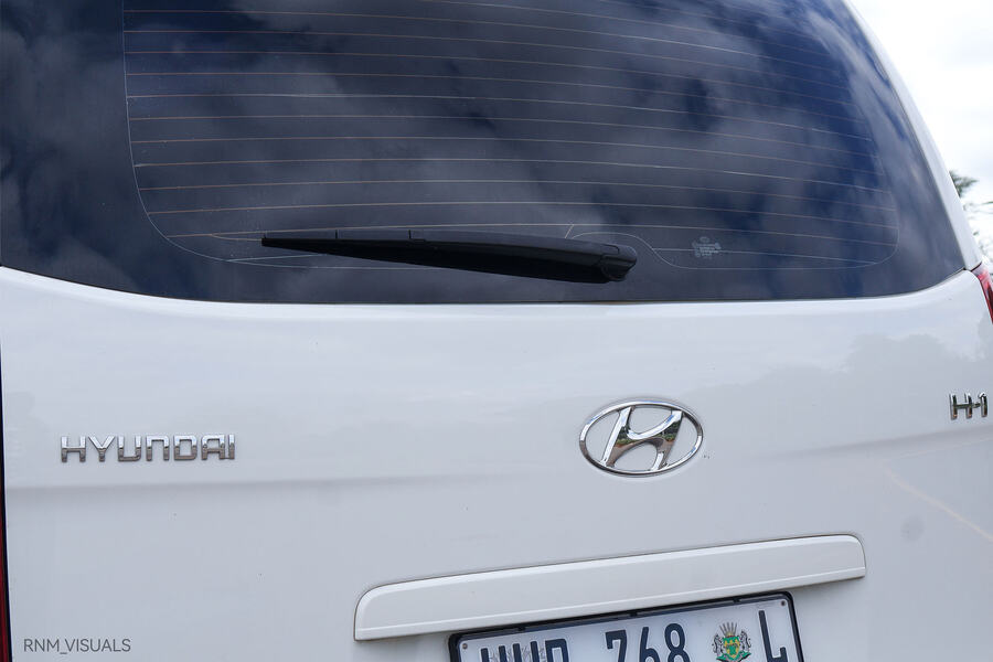 Vehicle badge close up